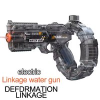 New Luminous Electric Water Gun High-Capacity Pulse Continuous Water Spraying Toy Summer Children Beach Pool Games Gift