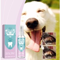 Vet Recommended Pet Teeth Spray Mouth Deodorize Clean Dissolves Tartar Fresh Breath Gentle Dogs Cats Tartar Stain Remover 100ml