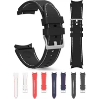 Strap For Samsung Galaxy Watch 7/6/5/4 40mm 44mm 5 Pro 45mm Sport Silicone Needlework wristband Watch 6 4 Classic 43mm 47mm Belt