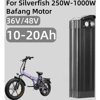 36V 20Ah Battery 18650 Lithium Rechargeable Battery Built-in Bms for Silverfish 250W-1000W Bafang Motor Kit with 42v 2A Charger.