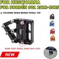 Motorcycle Accessories Folding Rear Brake Pedal Tip Plate Pad Lever Cap For HUSQVARNA Norden 901 Norden901 2022 2023 2024 2025