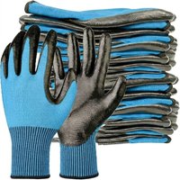 4/20PCS Safety Work Gloves PU Coated Seamless Knit Protective Gloves with Smooth Grip for Men Gardening Mechanics Construction