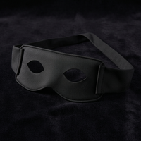 Half Mask Black Eye Cosplay Halloween Masquerade Party Carnival Bandit Ninja Men Costume Accessory
