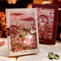 Mini Notebook Adele's Rose Manor Series Blank Page A7 Cute Pocket Book Beautiful Diary Portable Student Notepad