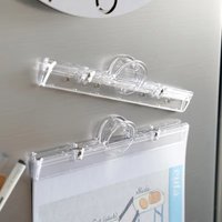 Strong Magnetic Transparent Binder Clip Multifunctional Magnetic Index Page Holder Stationery Office File Folders A4 File Folder