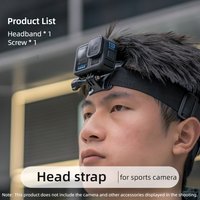 Camera Headband Head Strap Fixed Bracket for GoPro 13/12 Insta360 Sports DJI Action 5Pro/4/3 Ace Pro 2 Accessories First Angle