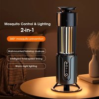 Mosquito Killer Lamp 2-in-1 Anti-Mosquito Lamp Electronic Mosquito Zapper Rechargeable Mosquito Repellent 3-level Timing Mode