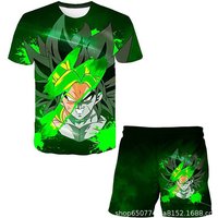 Dragon Ball Boys' Pajama Set Anime Swimsuit Cartoon 3D Printing Children's Role Playing Beach Set Children's Gift