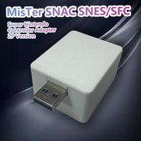 MisTer SNAC SNES/SFC Super Ntd Controller Adapter 2p Edition White 3D Printed Case With USB Port