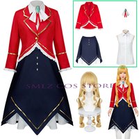 Claire Francois Cosplay Anime I'm in Love with the Villainess Rae Taylor Costume Wig Outfit Set Halloween Party Outfit for Women