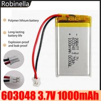 603048 Battery 1000mAh Rechargeable 3.7V Polymer Lithium Batteries Cell for Game Console Controller Tendon Gun Bluetooth Headset