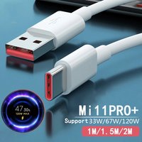 120 W Ladegerät Kabel USB Typ C 6A Für Xiaomi Mix4 Mi Mix Fold 10 11 Ultra Redmi Hinweis 9 10 Pro K40 Poco X3 F3 GT Alpha 50 W