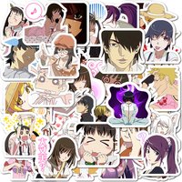 40 Pieces of Bakemonogatari Anime Series Merchandise Meme Stickers Decorative Stickers for Laptops, Notebooks and Books