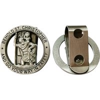 SaintChristopher Medal Car Saint Christopher Visor Clip Auto Visor Accessories Driving Amulet Patron Saint Periapt