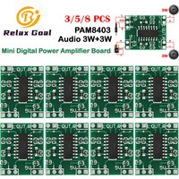 3/5/8PCS PAM8403 Audio 2x3W Mini Digital Power Amplifier Board Module for Class D Stereo Audio Amplifier Module 5V Power