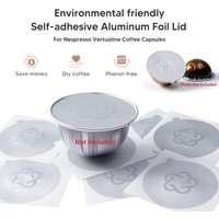 Aluminum Foils Lids For Nespresso Vertuo Next Vertuoline Original Capsule Pods Disposable Seals Stickers Coffee Accessories