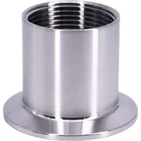 1/4" 3/8" 1/2" 3/4" 1" 2" BSPT Female x 0.5" 1.5" 2" Tri Clamp Pipe Fitting Connector SUS304 Stainless Sanitary Homebrew