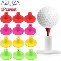 5 Pcs Rubber Golf Tees Driving Range 38mm White Black yellow red green Tee Outdoor Indoor Training Aids Accessories