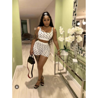 Three Sisters 2025 Summer Fashion Sexy Casual Holiday Beach Party Prom Woman Clothes Slimming Vest Print Ladies Two Piece Sets