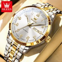 OLEVS 7077 Fashion BrandMen's Watches Arabic Numeral Scale Luminous Classics Simple Automatic Mechanical Watch Date Wrist Watch