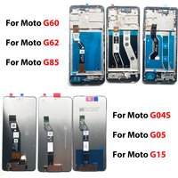 100% Tested NEW Replacement LCD Display Touch Screen Digitizer Assembly For Motorola Moto G04S G05 G15 G35 G60 G62 G85 G86 Power