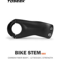 AliExpress TOSEEK K03 Carbon Stem 12Degree Mountain Bike Stem 31.8mm Bicycle Handlebar Stems100/110/120/130mm Black Matt Bicycle Part