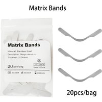 20Pcs Dental Matrix Bands Tofflemire Stuck Gingival Wall Lift Large Curvature Sectional Contoured Matrices Dentistry Tool image 4
