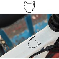 AliExpress Quickstep Wolf Head Bike Frame Stickers Bicycle Top Tube Waterproof Vinyl Decals for MTB Bicycle Decorative Moto Accessories