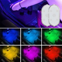 USB Charging Portable Auto Roof Ceiling Reading Night Lamp Wireless Car Decoration Ambinet Light LED Car Mini Touch Light