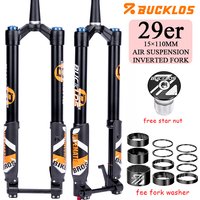 BUCKLOS DH Bike Fork 29in Air Suspension Down Hill Bicycle Fork 15*110mm Mountain Bike Forks for ENDURO E-Bike MTB