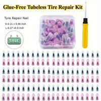 AliExpress NONE Glue-Free Tubeless Tire Repair Kit - Screw Plug Puncture Fix for Bike/Car/Motorcycle/Scooter, Fast & Easy w/ Durable Metal Tool