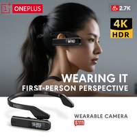 OnePlus Head Mounted Camera 4K Ultra HD Sport Glasses Camera Wide Angle Hands-Free First-Person View Recording Travel Vloggers