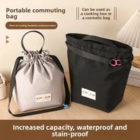 Large Capacity Lunch Box Bag Waterproof Insulated Bag Portable Thickened Handbag for Students And Office Workers