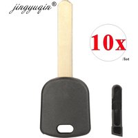 jingyuqin 10pcs For Honda CR-V XR-V Accord Fit City Jade Fob Car Key Transponder Lgnition Shell Case No Chip