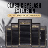 Lashprofessor 16 Reihen Alle Größen Faux Nerz Einzelwimpern Kaschmir Klassische Wimpernverlängerung Russisches Volumen Lash Silk Cilia