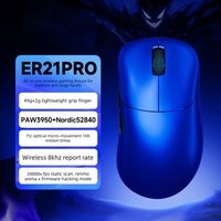 Rawm ER21 Pro Mouse Wireless Gaming Mouse Dual-mode 8K High Speed Paw3950 300mAh Lightweight Ergonomic Mouse For Fps Valorant