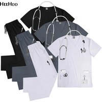 Ensembles de gommage, uniformes de soins infirmiers, médecins d'hôpital médical, infirmières pour femmes et hommes, tenue hygiénique clinique, uniforme de SPA pour Salon de beauté