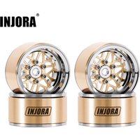 INJORA ModuWheel 1.0" Brass & Aluminum Beadlock Wheels for 1/18 1/24 RC Crawlers