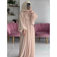 Eid Muslim Party Dress Abaya for Women Sequins Dresses Loose Jalabiya Kaftan Islam Vestidos Arab Long Robe Ramadan Morocco Dubai
