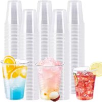 50/100PCS Disposable Transparent Plastic Cups Outdoor Picnic Plastic Cups Party Family Wedding Outdoor Picnic Tools