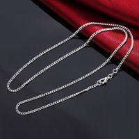 925 Sterling Silver classic 2MM chain Necklace for Women Men 16-30 Inches high quality fashion party wedding Jewelrys gifts