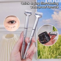 Black/brown Dezone Lower Eyelashes Stamp Pen Waterproof Sweatproof Cosmetics Natural-looking Eyelash 3 In 1