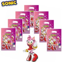 NEW Shadow SONIC and Amy Cartoon Gift Bag for Kids' Birthday Party the Hedgehog Patterned Bag Toys Popular Children's Party Toy