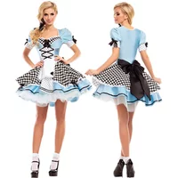 Halloween Costumes Alice in Wonderland Costume Women Poker Maid Cosplay Carnival Party Fancy Dress Up for Adult