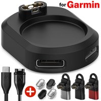 Charger Adapter for Garmin Watch Forerunner 265 965 245 955 255s Venu 3 S SQ2 Charging Plug Converter for iOS USB Cable Type C