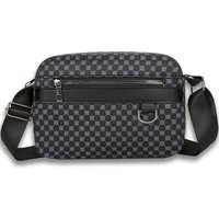 Premium Monogram Shoulder Bag, Stylish Crossbody Purse with Adjustable Strap, Available in Black, Brown, and Dark Brown