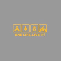 AliExpress NONE Camping outdoor life related bonfire car stickers off-road forest cycling glass window body decoration waterproof vinyl stickers