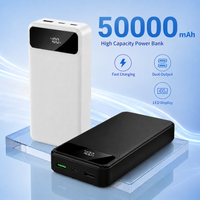 Camping-Powerbank 50000mAh, 66W Schnellladung, LED-Digitalanzeige, Doppel-USB-Ausgänge, Typ-C-Eingang, Tragbare Mobile Stromversorgung, Lieferung aus lokalem Lager