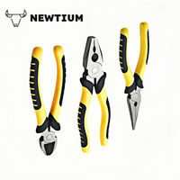 8-inch Industrial Wire Cutting Pliers - High Hardness Needle-nose & Diagonal Pliers Set, Multi-functional Tool Collection