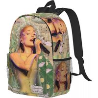 Ariana Grande Singer Backpack Student Boys Girls BookBag Kids School Bag Laptop Shoulder Bags for Men Women